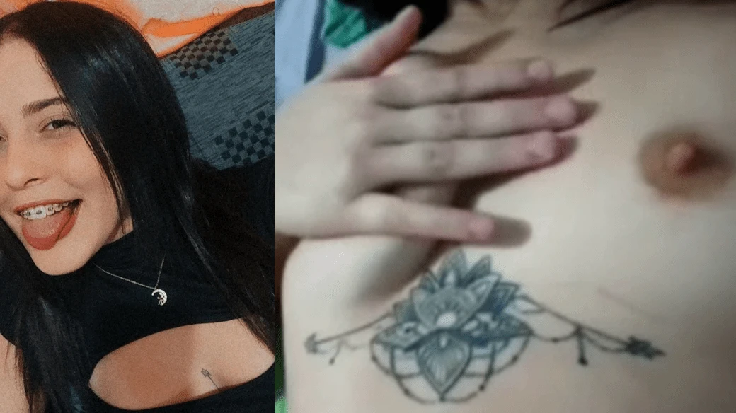 Colombian teen masturbates on free video